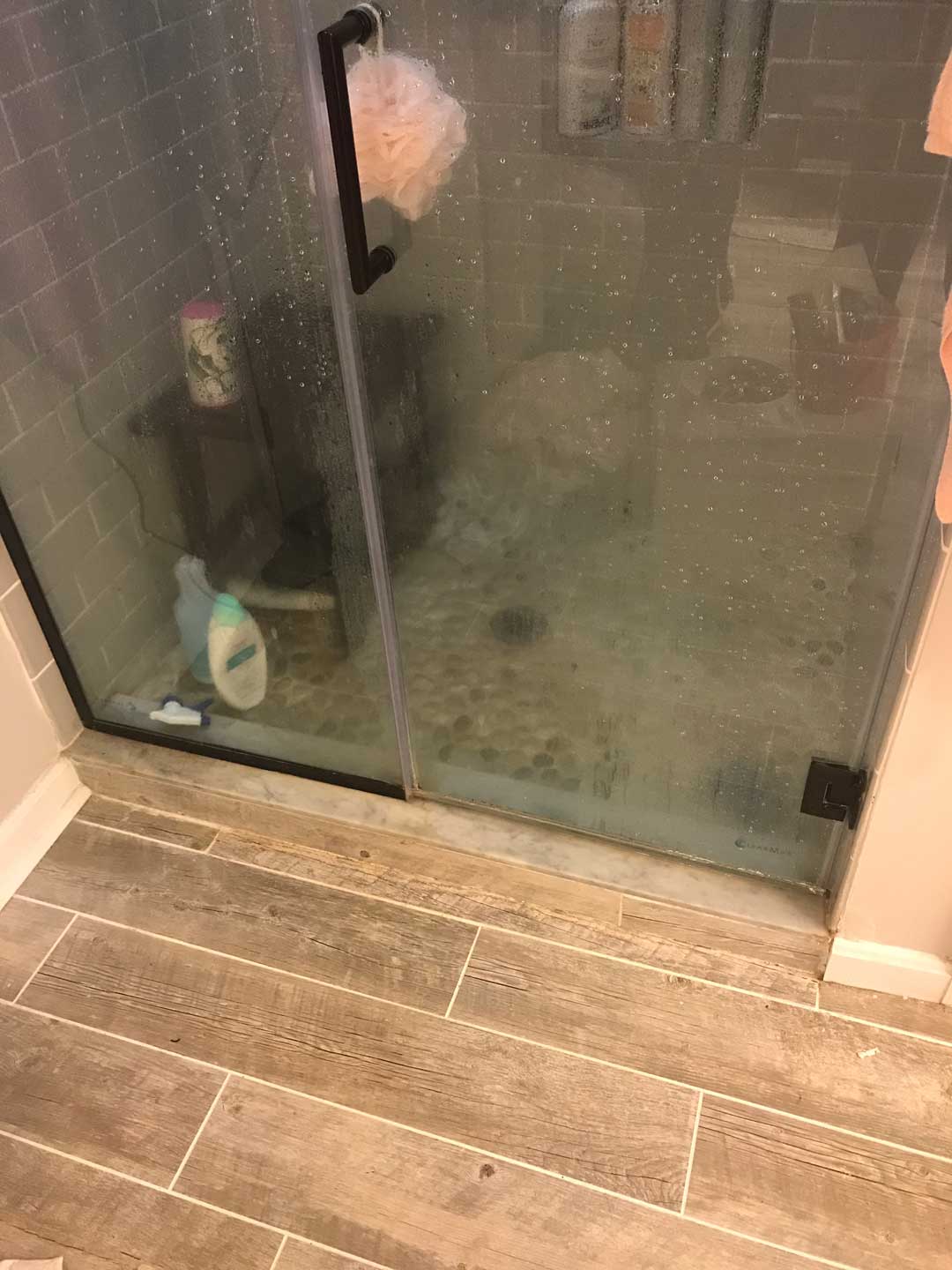 Shower with a leak