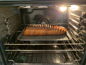 Bread will be burnt but smell and smoke should be at a minimum.  